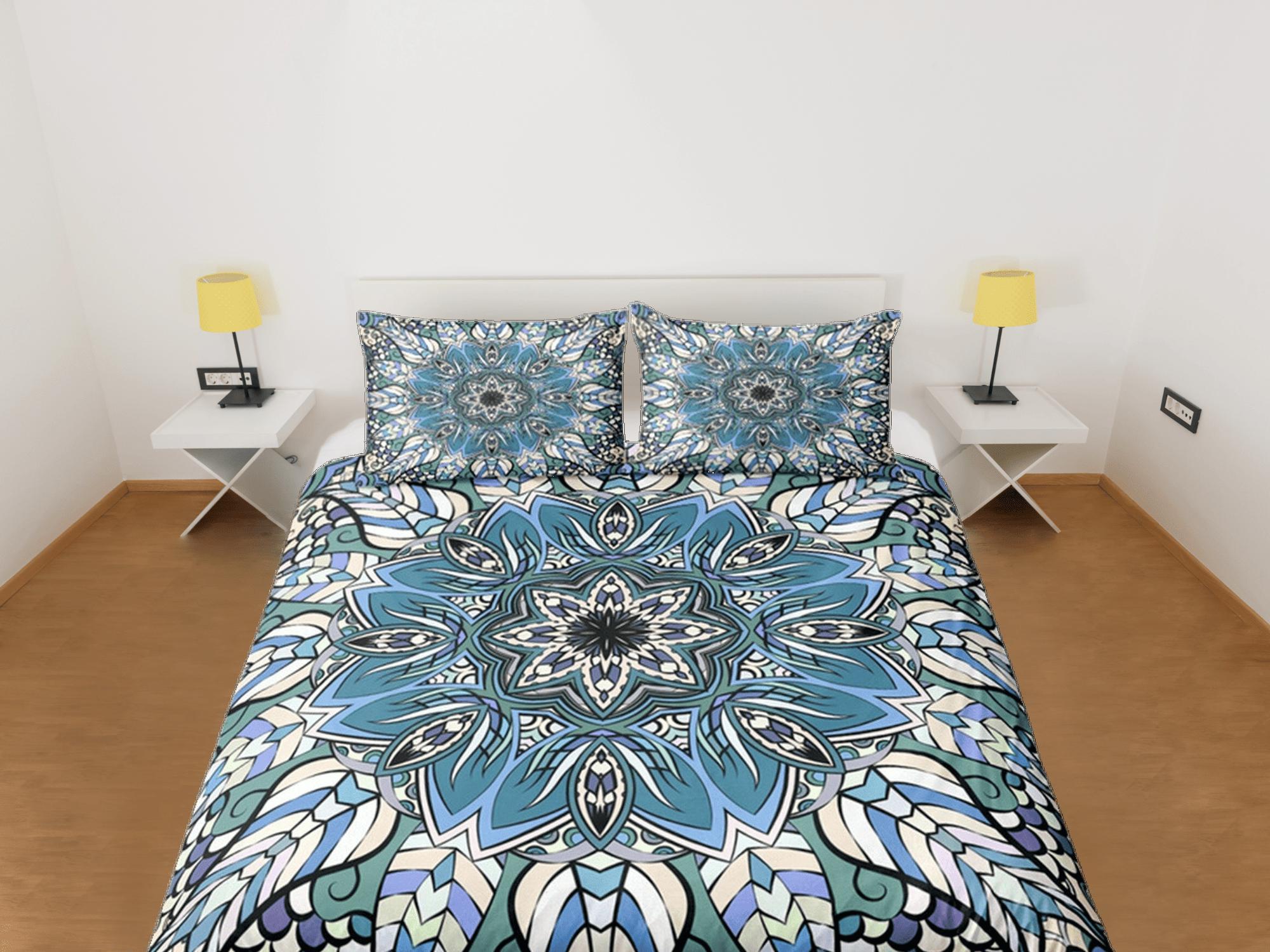daintyduvet Mandala Duvet Cover Set Boho Bedding, Hippie Dorm Bedding & Pillowcase, Single Bed