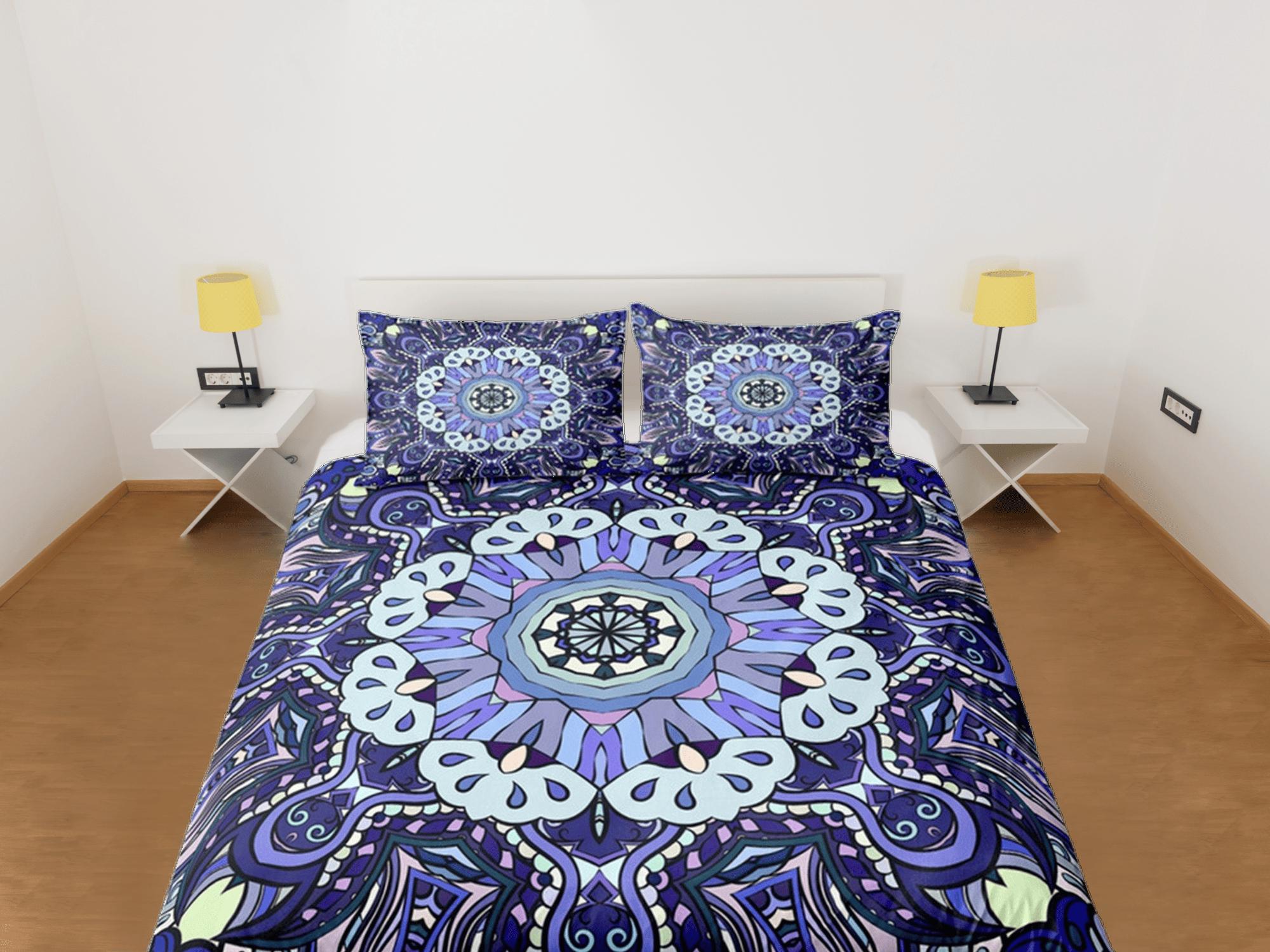 daintyduvet Mandala Duvet Cover Set Boho Bedding, Hippie Dorm Bedding & Pillowcase, Single Bed