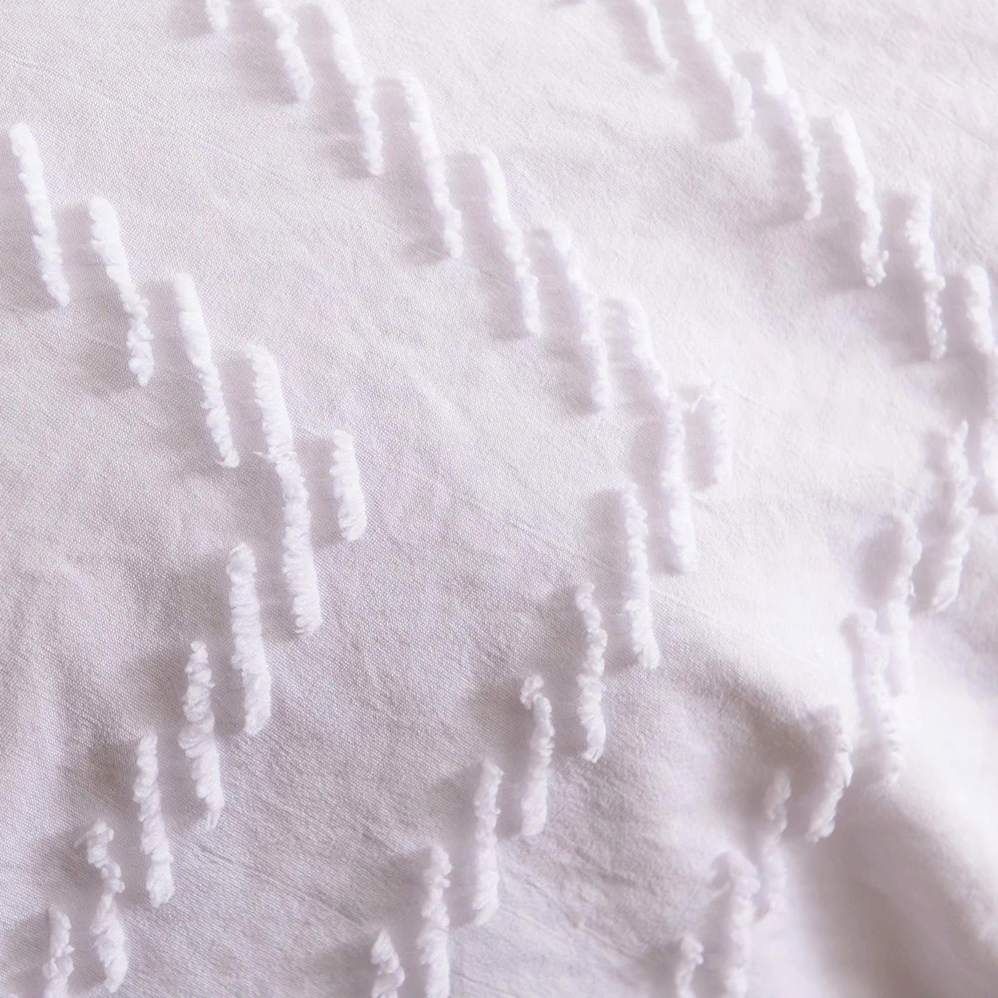 daintyduvet Minimalist Bedding, Tufted Duvet Cover Set, Pom Pom Chevron Chenille Quilt, Boho Bed Cover, Shabby Chic Bedding, Textured Duvet King Queen