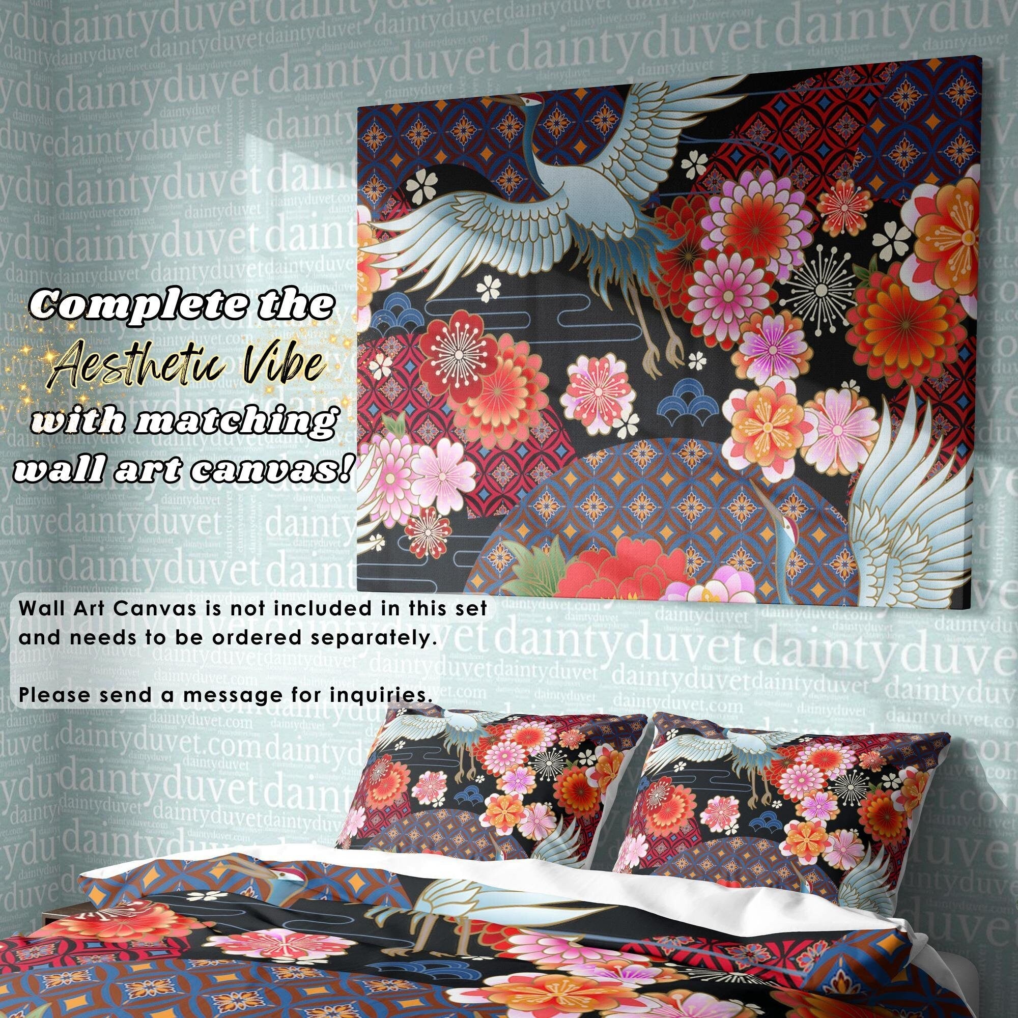 Japanese Bedding Set, Cotton Duvet Cover