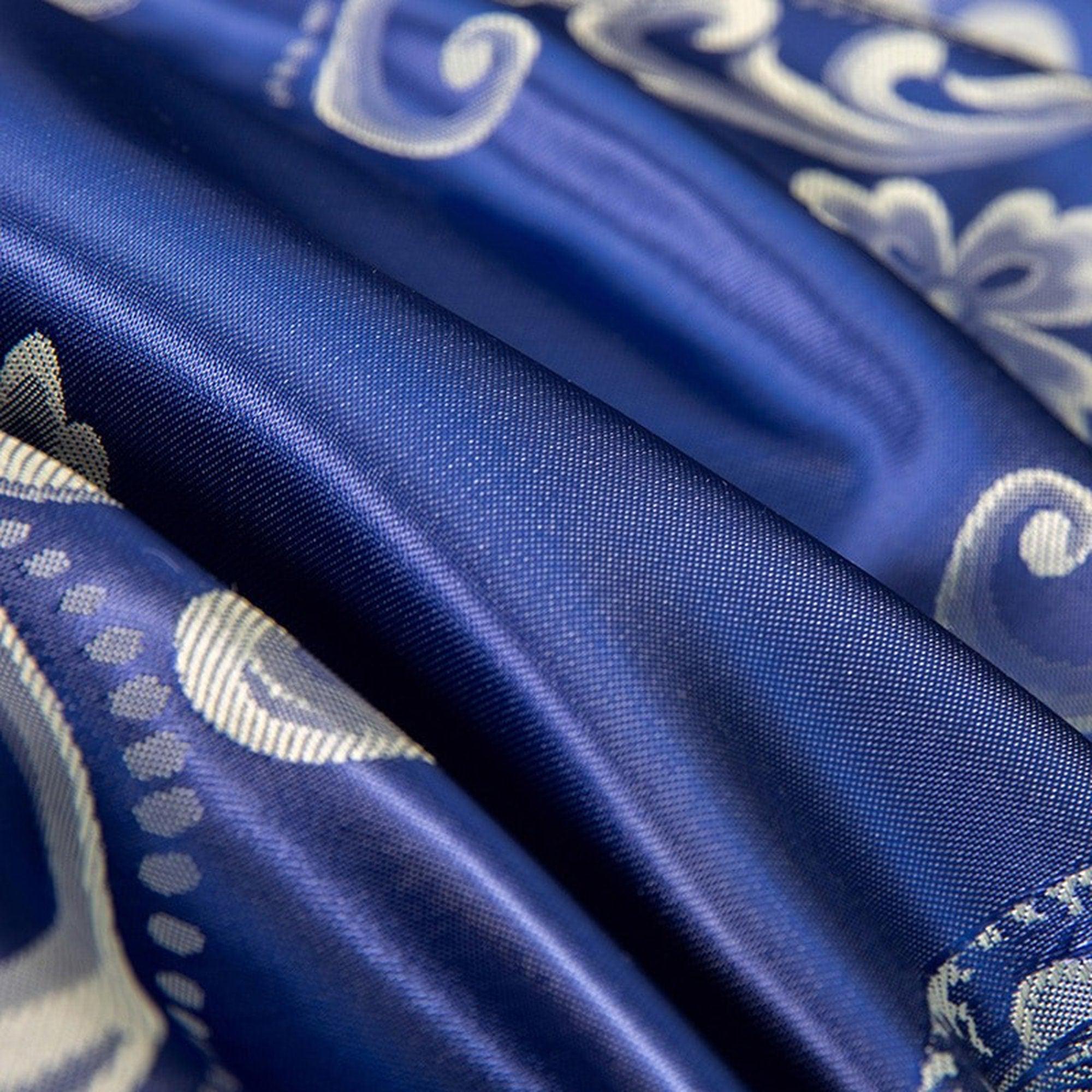 daintyduvet Sapphire Blue Luxury Bedding made with Silky Jacquard Fabric, Embroidered Duvet Cover Set, Designer Bedding, Aesthetic Duvet King Queen Full