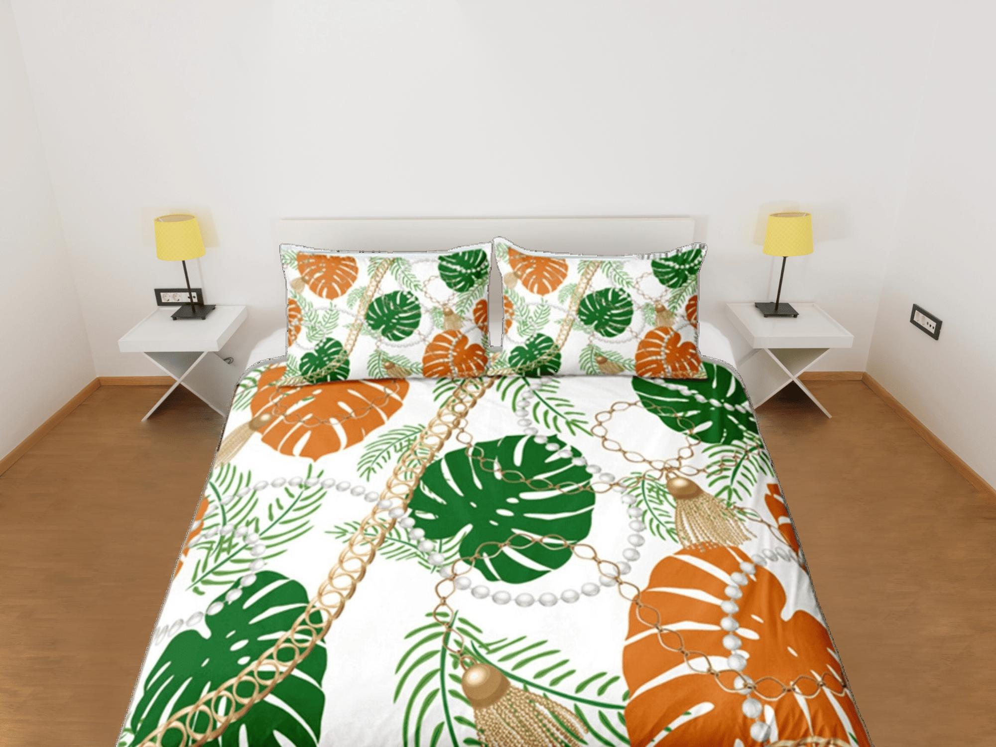 daintyduvet Tropical Duvet Cover Set, Bedspread Dorm Bedding Set, Summer Bedroom Single Bedding