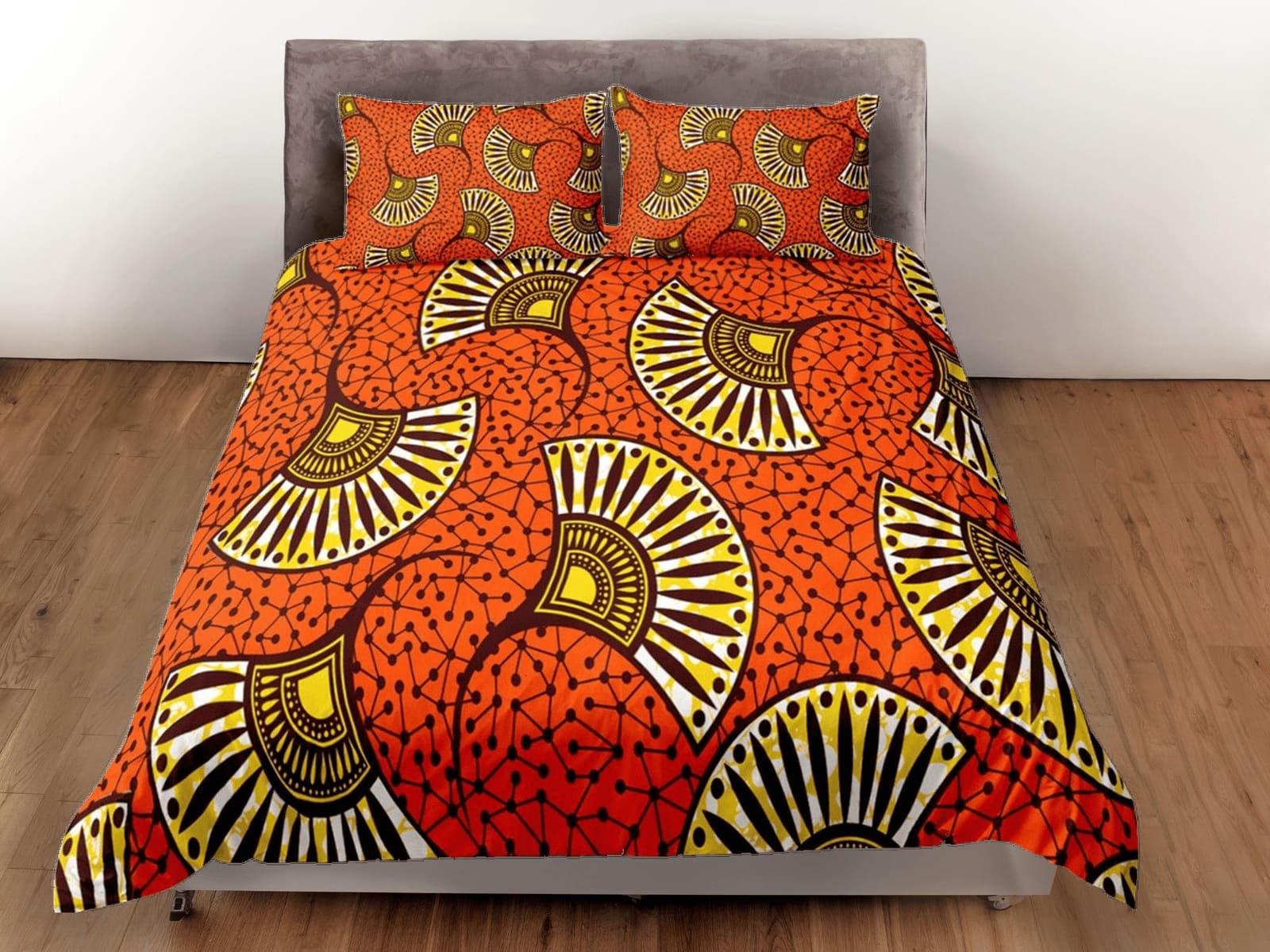 African ethnic pattern bedding set duvet cover, boho bedding set african tribal designs, afrocentric designer bedding, sou…
