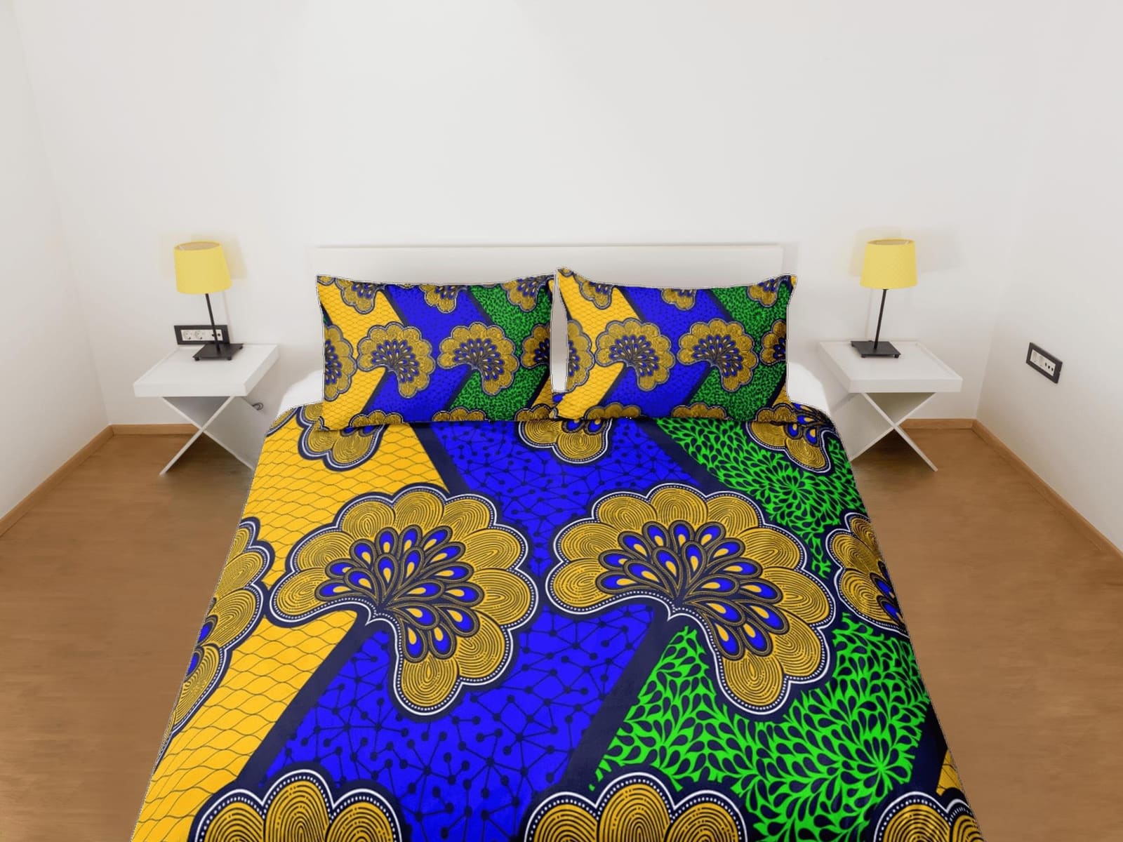 African paisley colorful bedding set duvet cover, boho bedding, ethnic tribal designs, afrocentric designer bedding, south…
