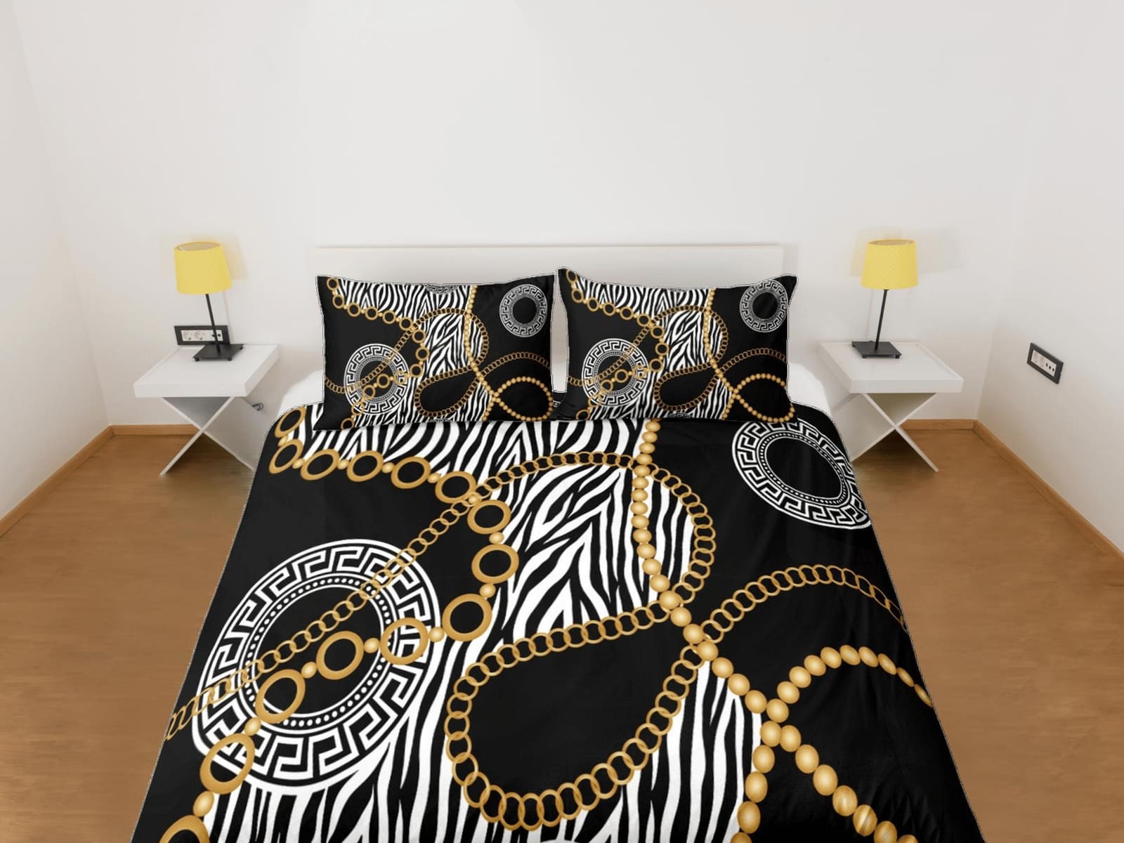 Baroque Black Luxury Duvet Cover Set Aesthetic Bedding Set Full Victorian Decor