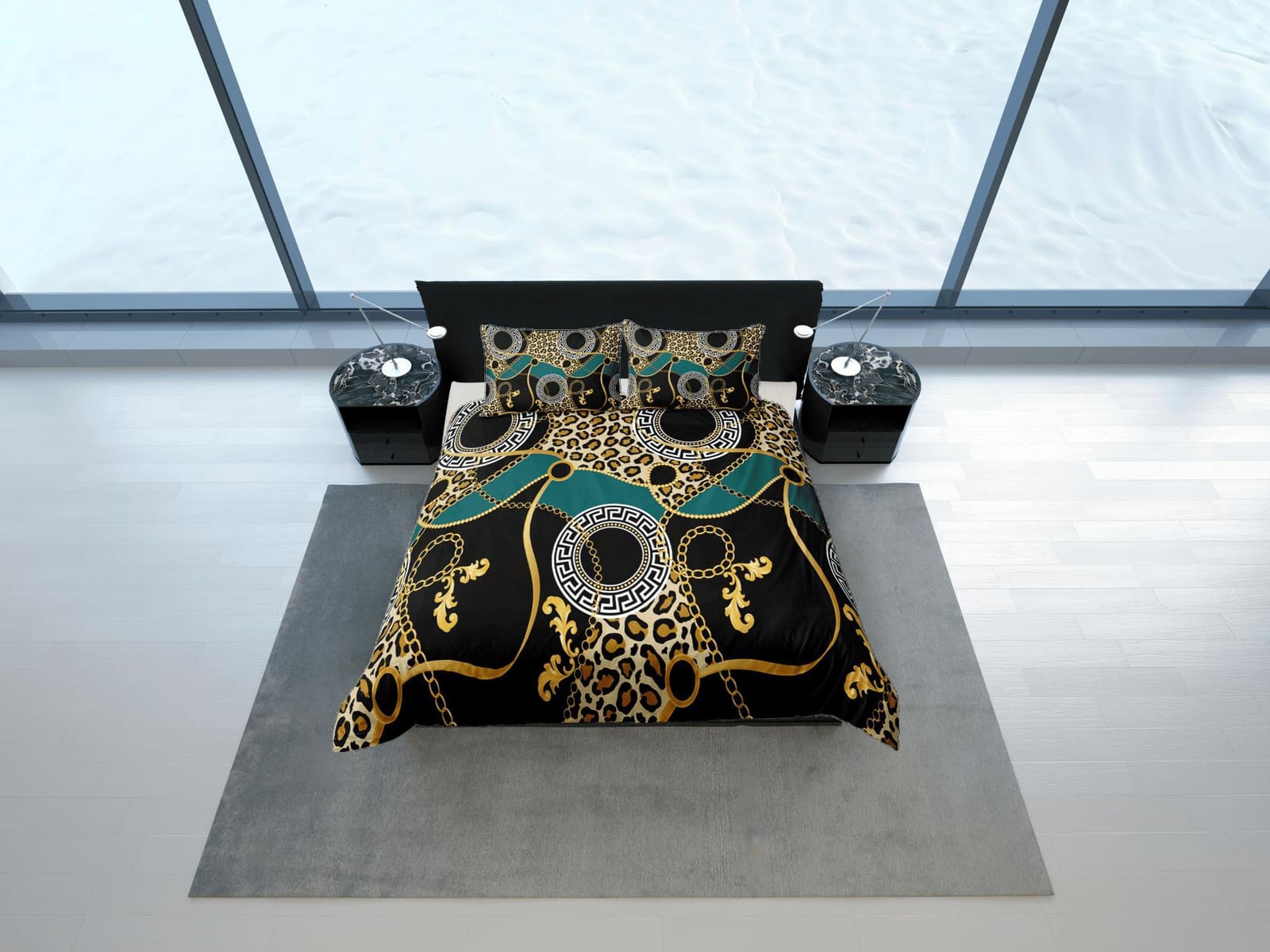 Baroque Style Luxury Duvet Cover Set Aesthetic Bedding Set Full Victorian Decor