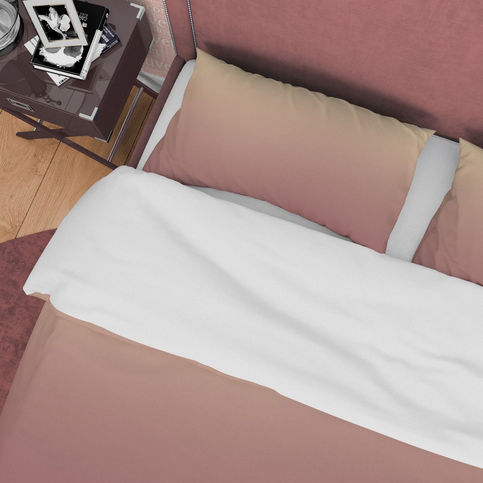 Choco Brown Autumn Duvet Cover Fall Bedding Set, Neutral Color Aesthetic Quilt Cover, Boho Bedspread, Printed Bed Cover, R…