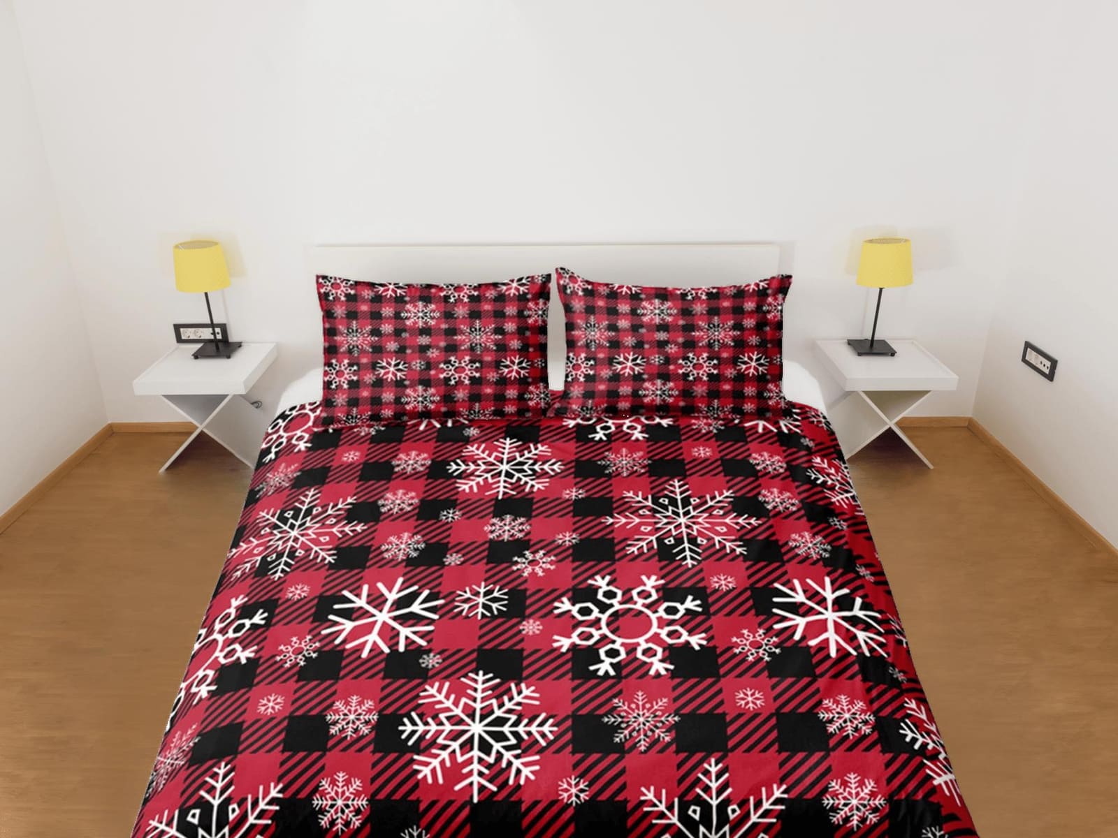 Christmas Gift Duvet Cover Pillowcase Bedspread Holiday Gift Bedding Set