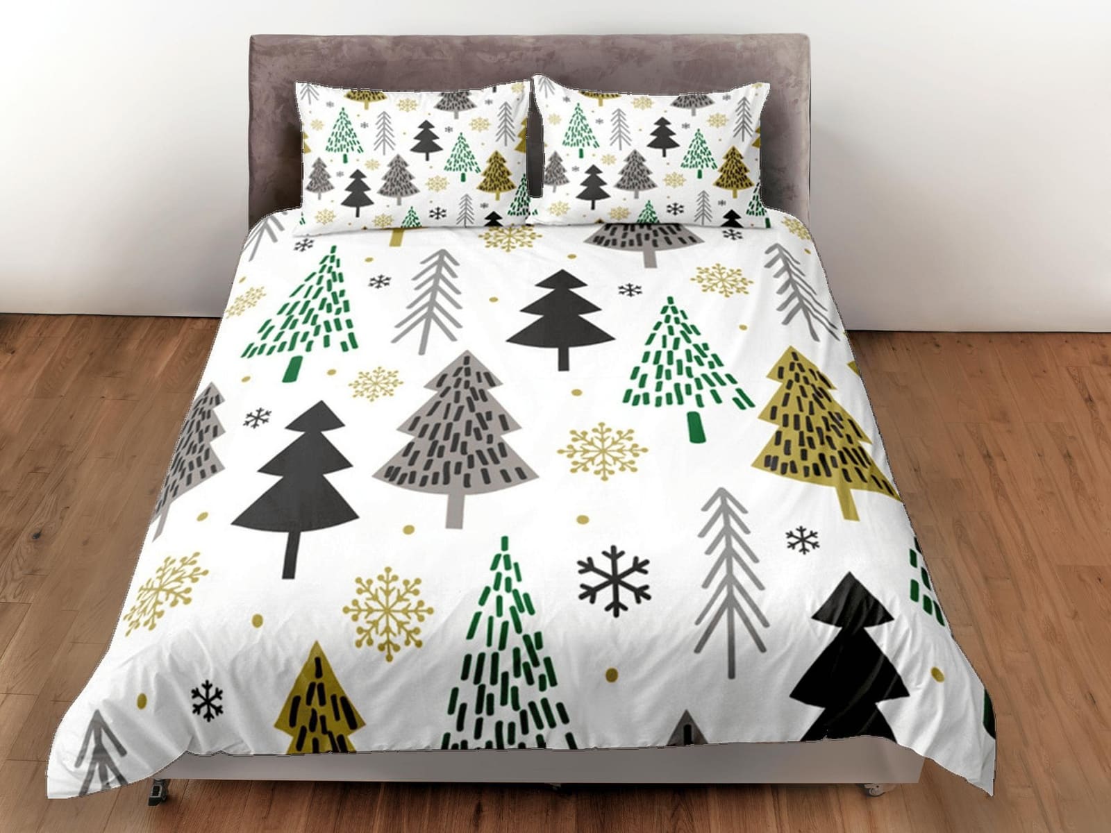 Christmas Gift Duvet Cover Set, Bedspread Holiday Gift Bedding Set