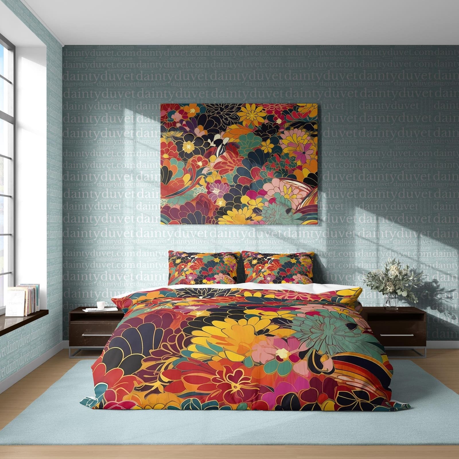 Japanese Bedding Set, Cotton Duvet Cover