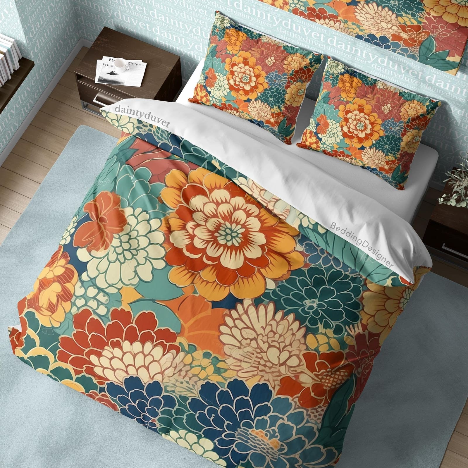 Japanese Bedding Set, Cotton Duvet Cover