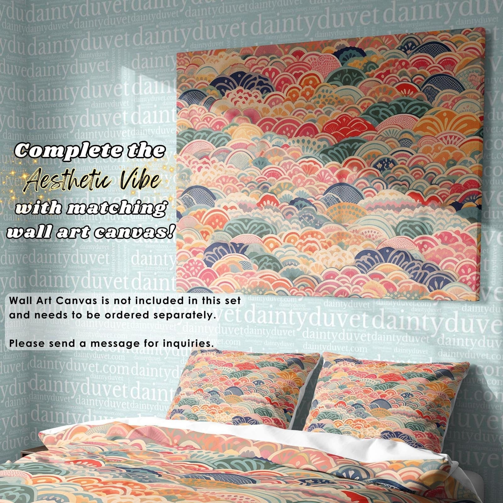 Japanese Bedding Set, Cotton Duvet Cover
