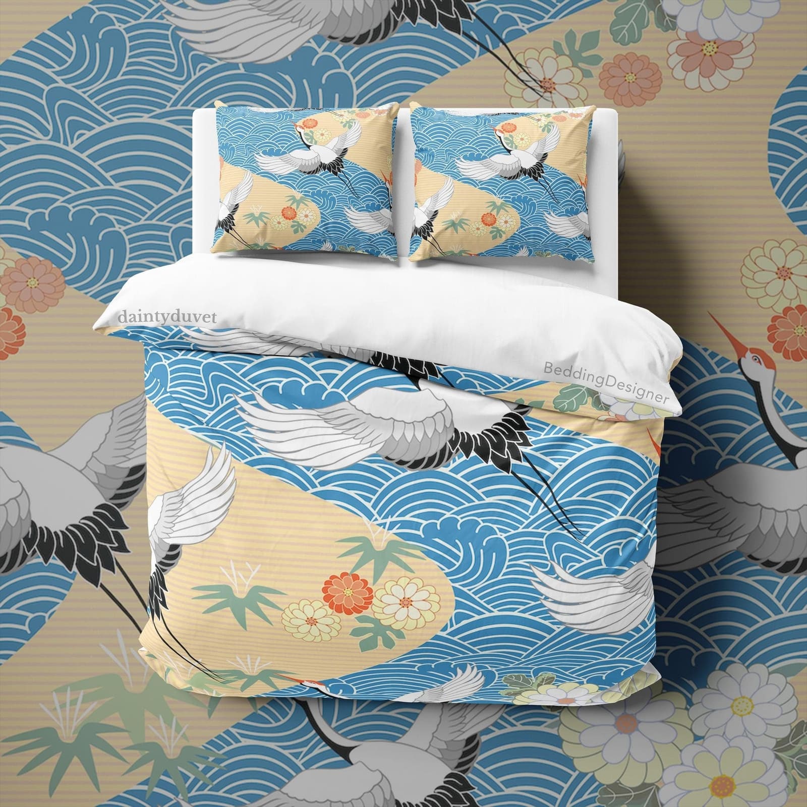 Japanese Bedding Set, Cotton Duvet Cover