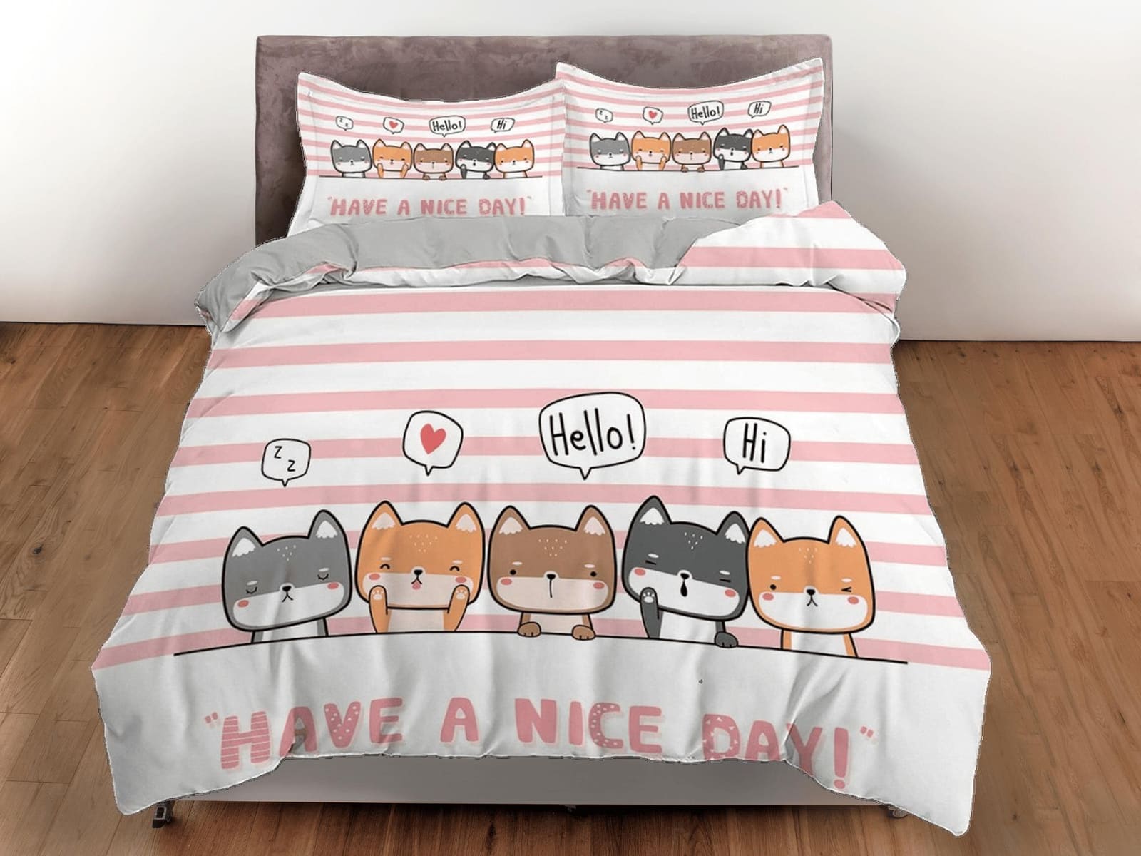 Friendly neighborhood cats bedding, toddler bedding, kids duvet cover set, gift for cat lovers, baby bedding, baby shower…