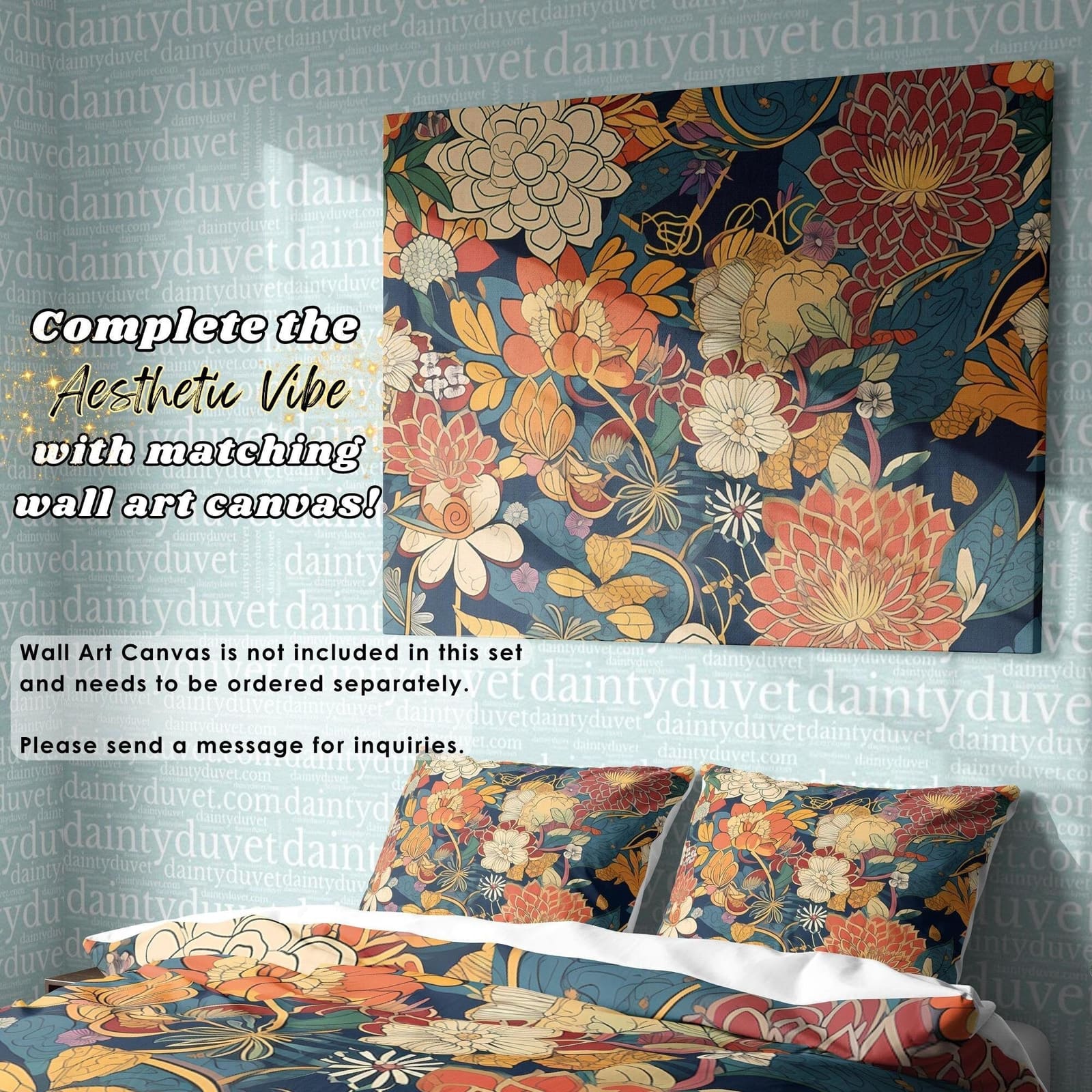 Japanese Bedding Set, Cotton Duvet Cover