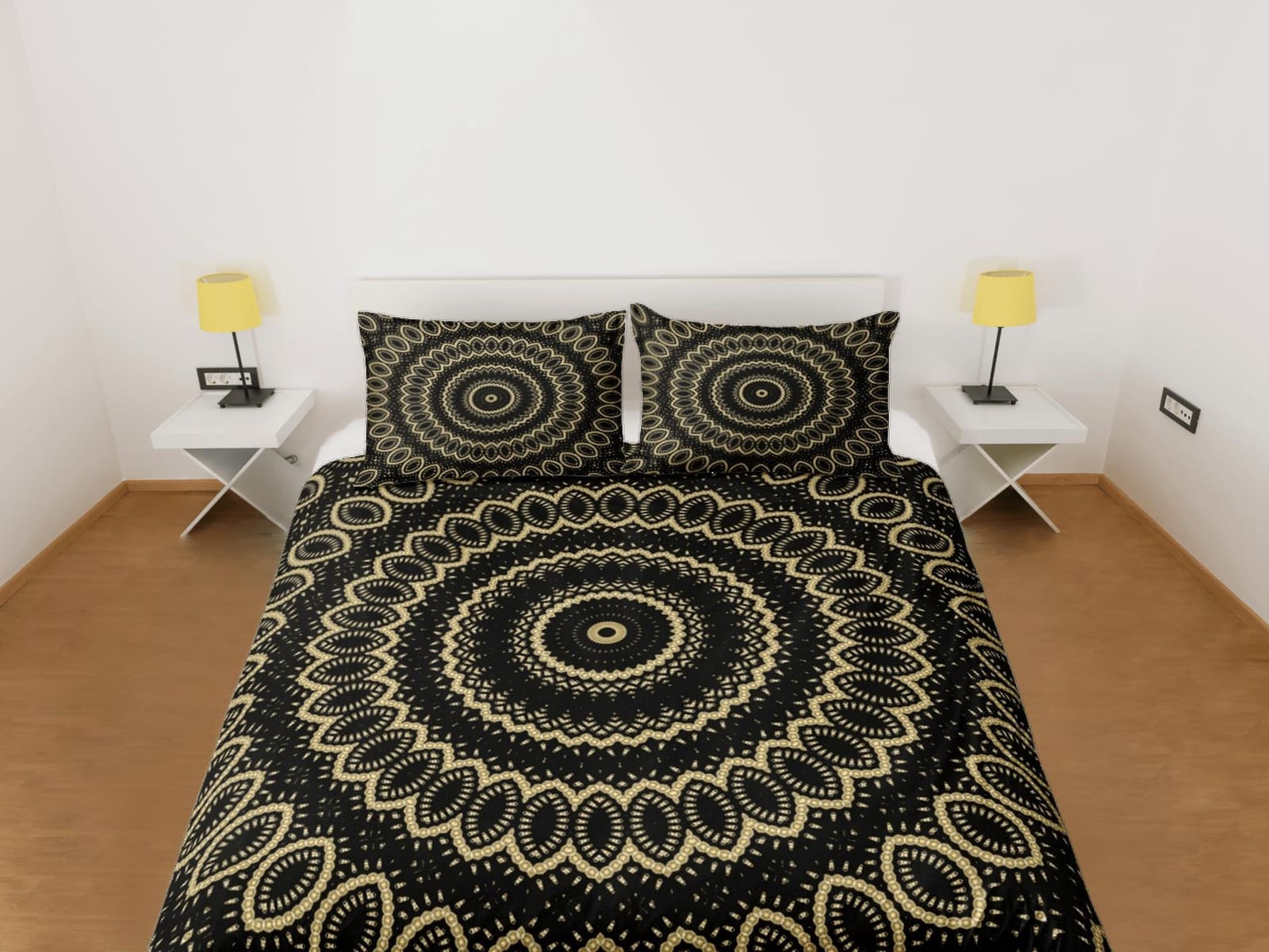 Mandala Bohemian Duvet Cover Set Colorful Bedspread, Dorm Bedding with Pillowcase