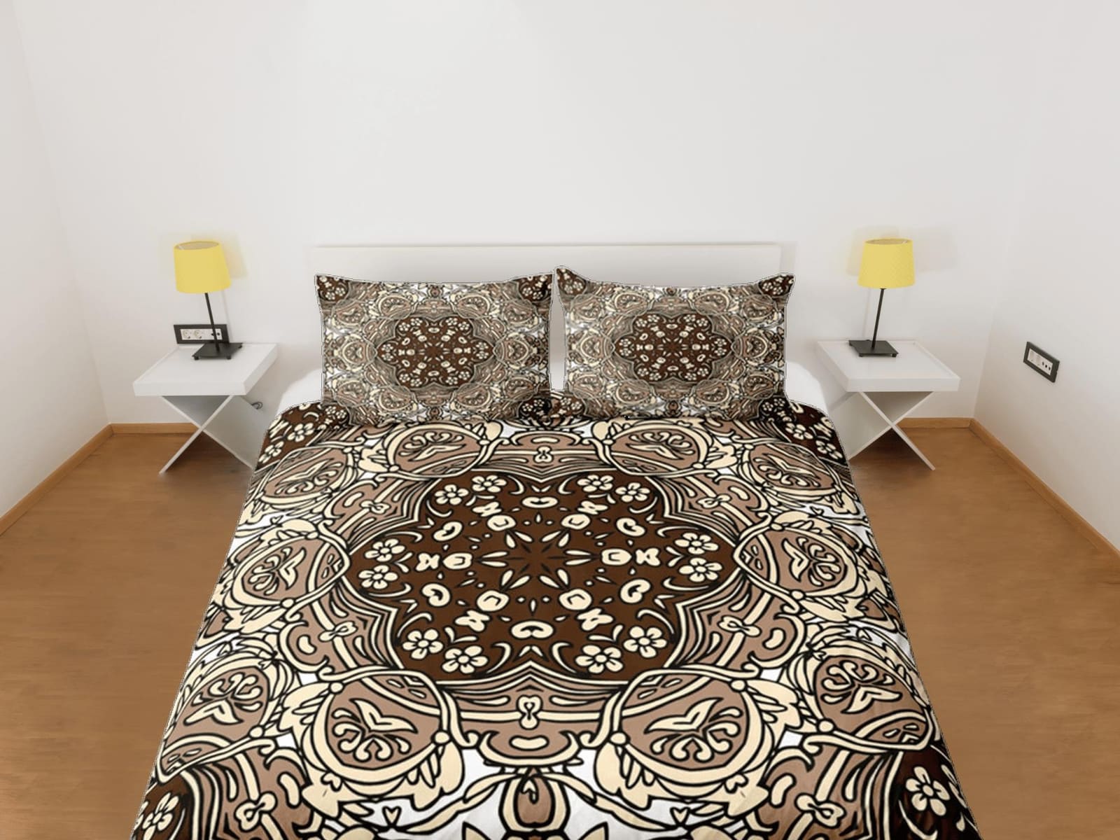 Mandala Bohemian Duvet Cover Set Colorful Bedspread, Dorm Bedding with Pillowcase