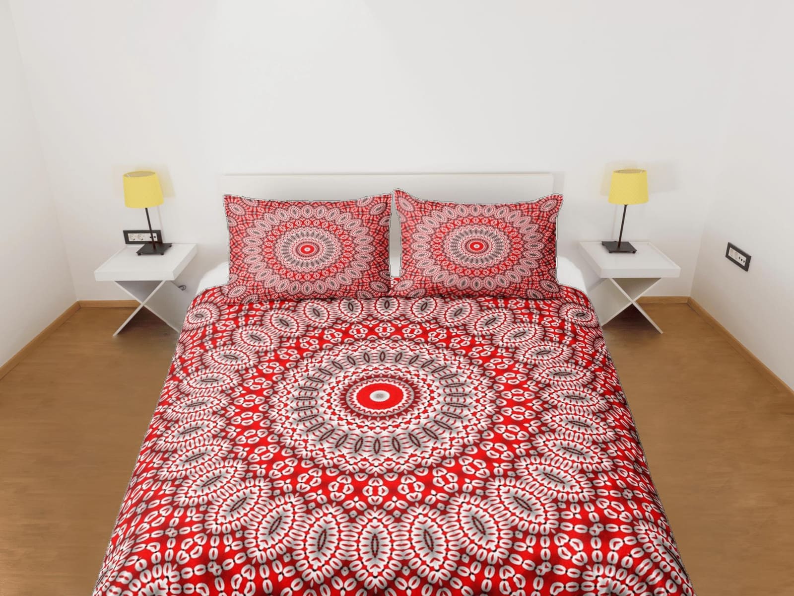 Mandala Bohemian Duvet Cover Set Colorful Bedspread, Dorm Bedding with Pillowcase