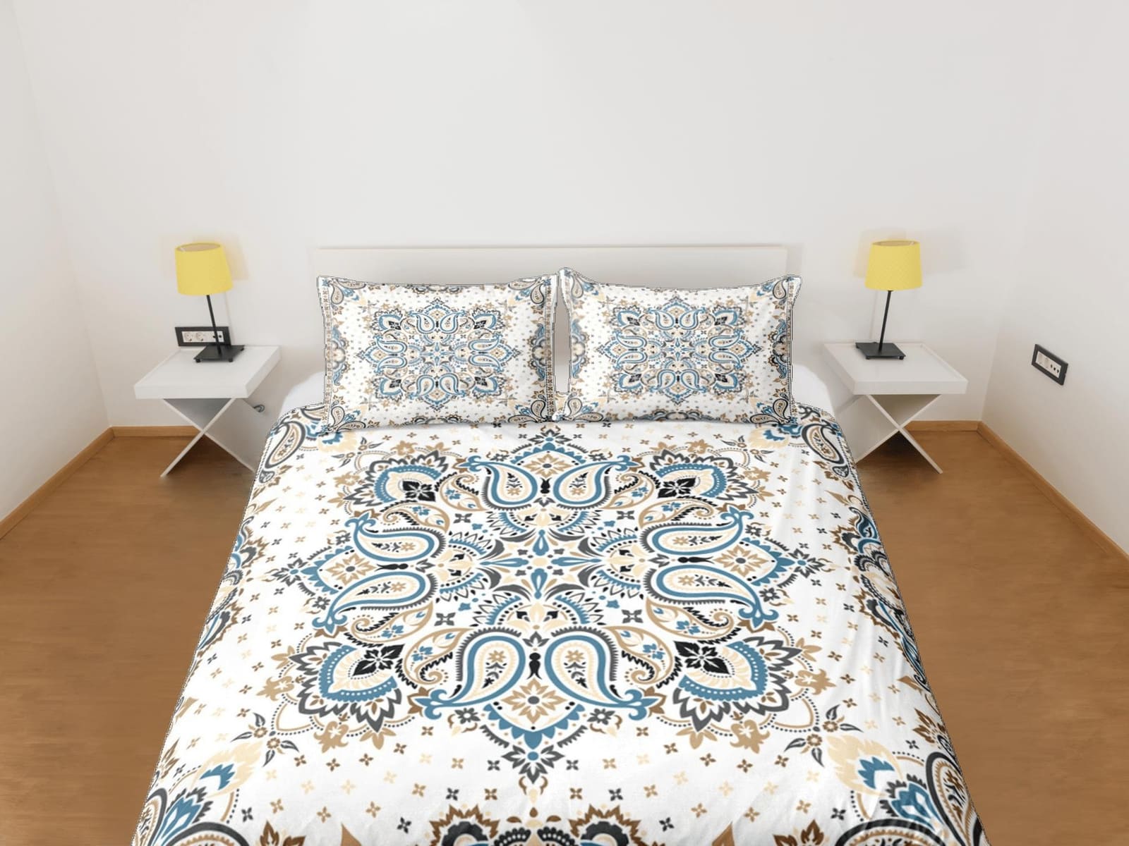 Mandala Bohemian Duvet Cover Set Colorful Bedspread, Dorm Bedding with Pillowcase