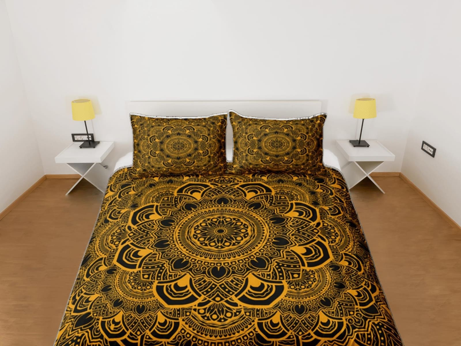 Mandala Duvet Cover Set Boho Bedding, Hippie Dorm Bedding & Pillowcase, Single Bed
