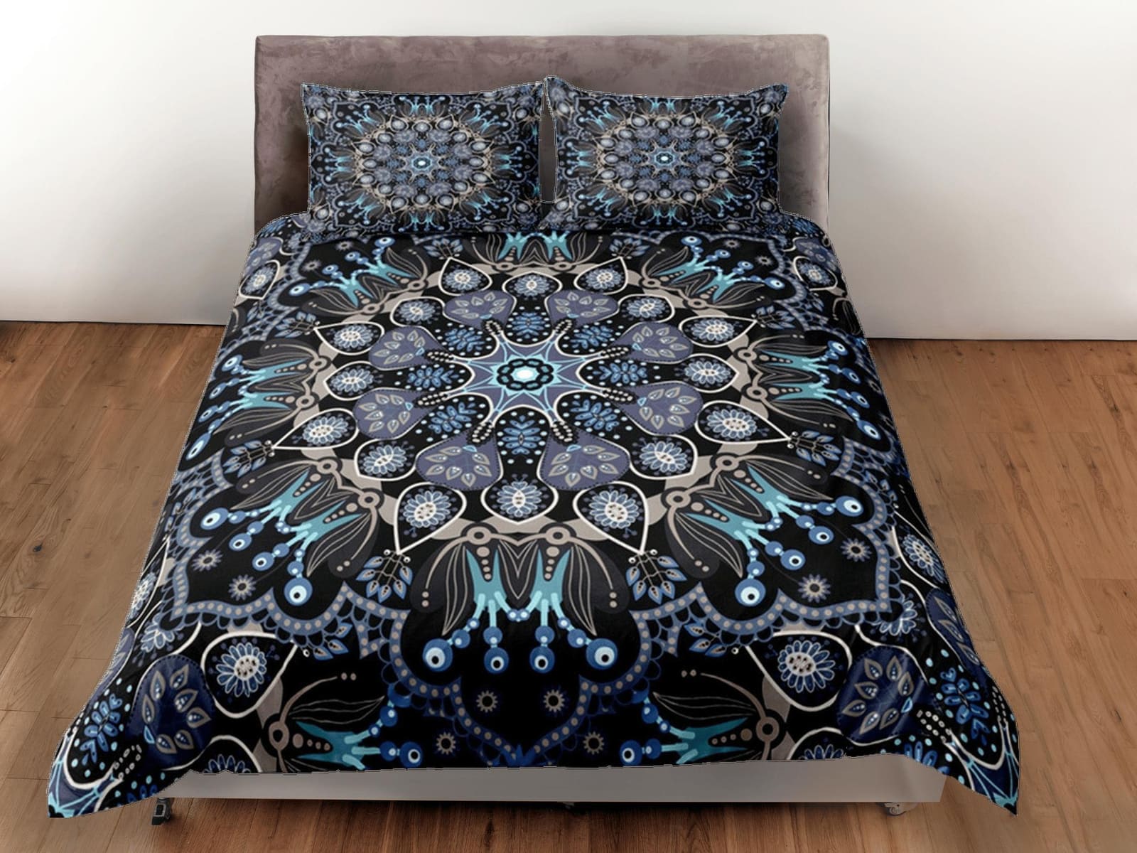 Mandala Duvet Cover Set Boho Bedding, Hippie Dorm Bedding & Pillowcase, Single Bed