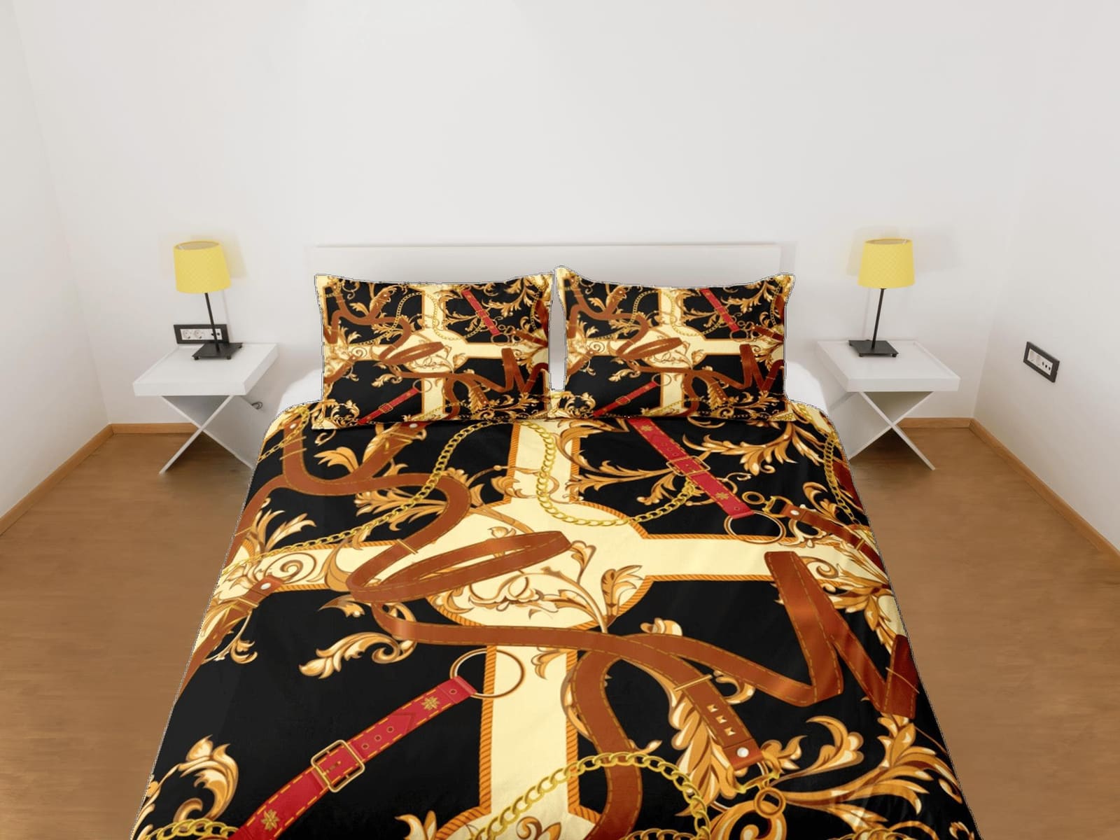 Mixed Baroque Luxury Duvet Cover Set Aesthetic Bedding Set Full Victorian Decor