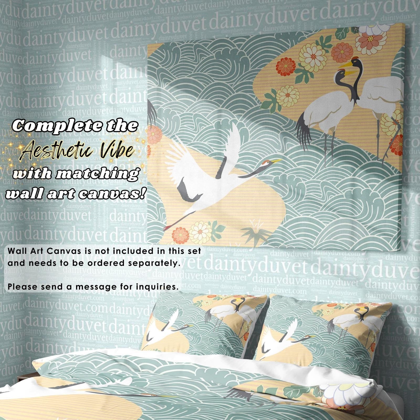Japanese Bedding Set, Cotton Duvet Cover