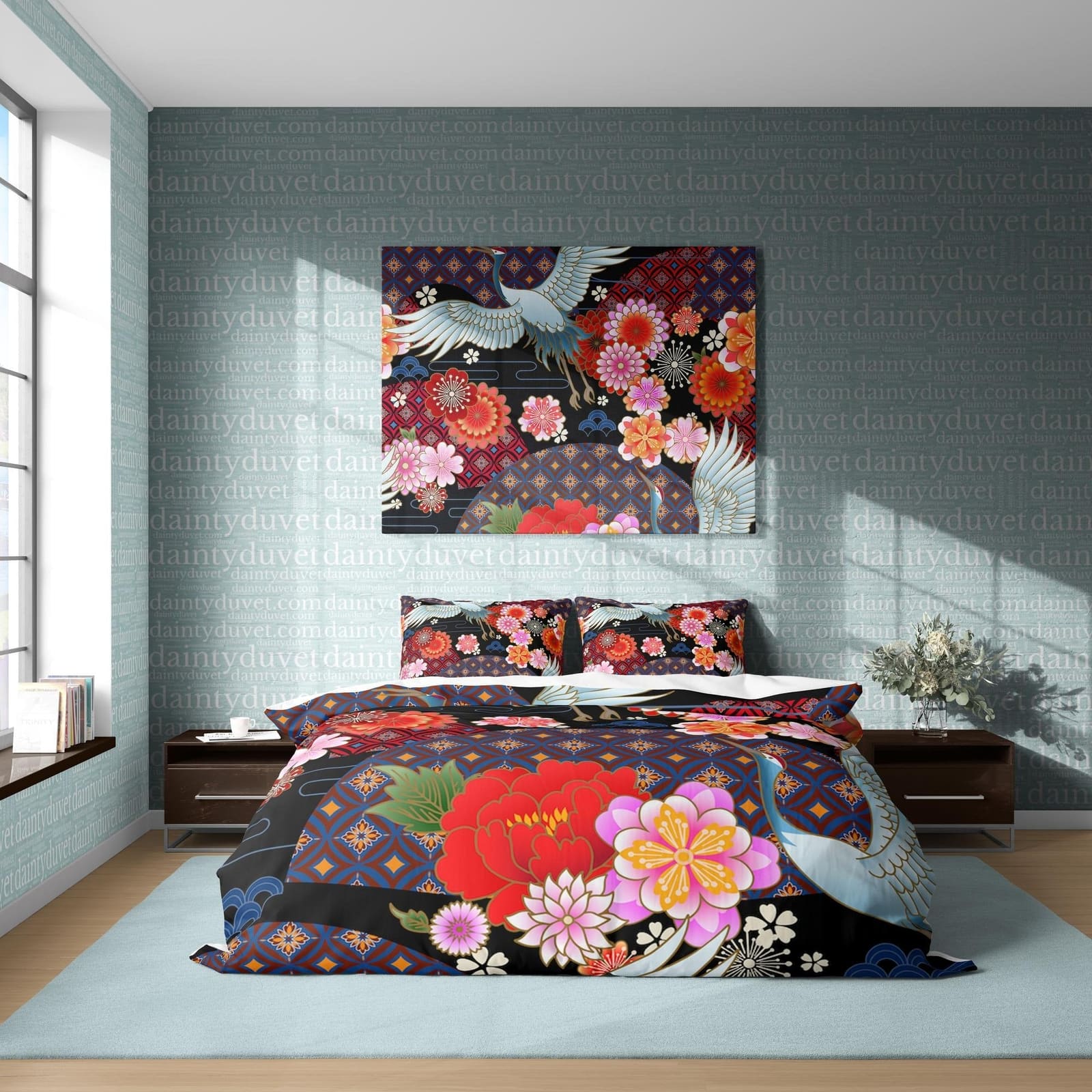 Japanese Bedding Set, Cotton Duvet Cover
