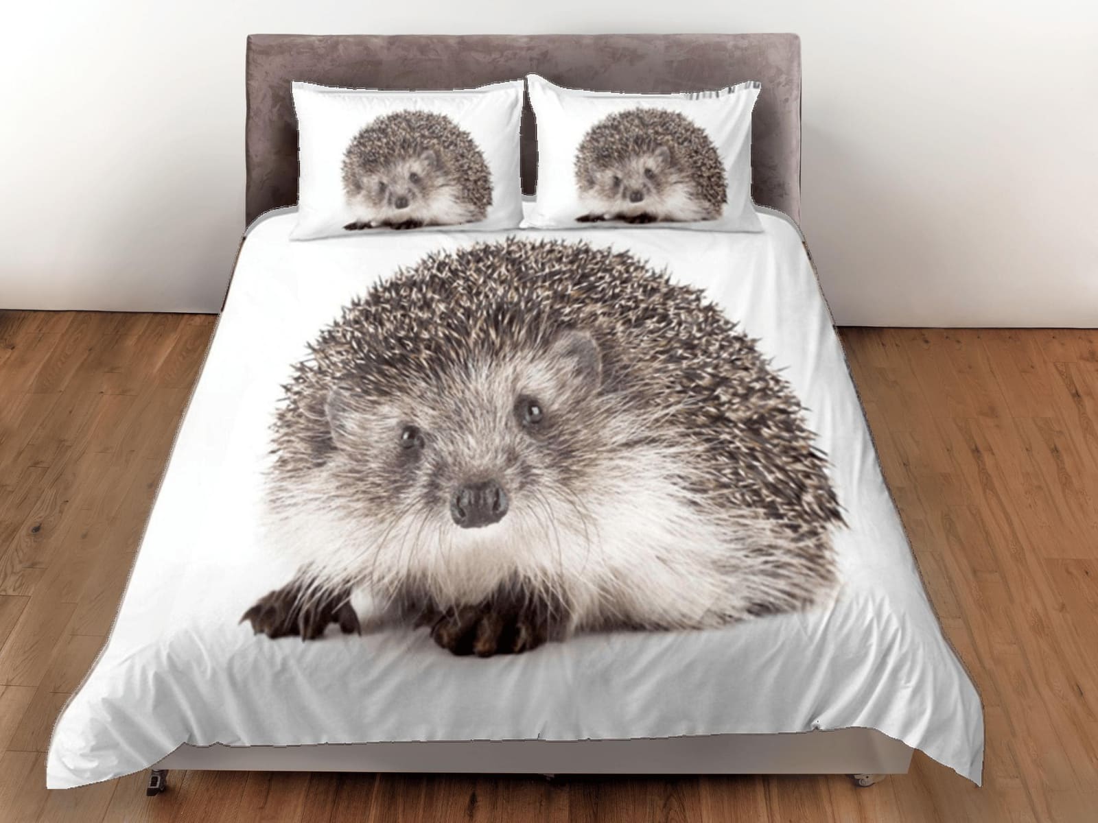 Porcupine Duvet Cover Set Cute Bedspread Dorm Bedding Set with Pillowcase, King Duvet Cover Full, Queen Duvet Comforter Be…
