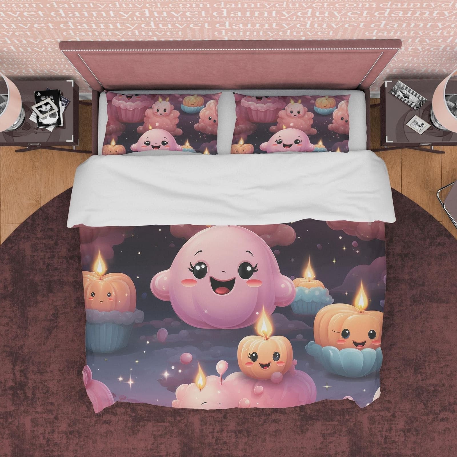 Pumpkin Duvet Cover Set, Cute Kid Trick Or Treat Lantern Blanket Cover, Aesthetic Zipper Bedding, Halloween Room Decor, Au…