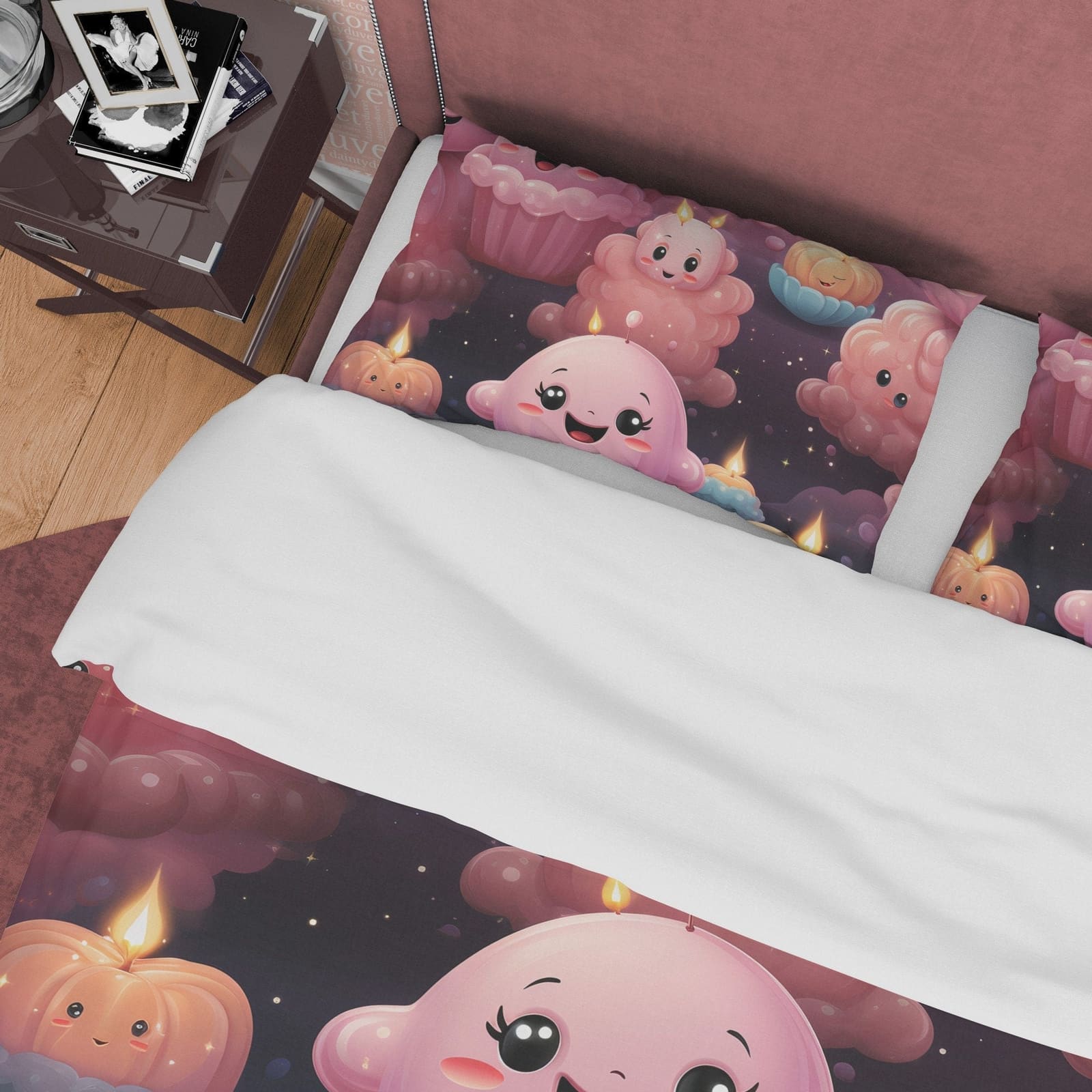 Pumpkin Duvet Cover Set, Cute Kid Trick Or Treat Lantern Blanket Cover, Aesthetic Zipper Bedding, Halloween Room Decor, Au…