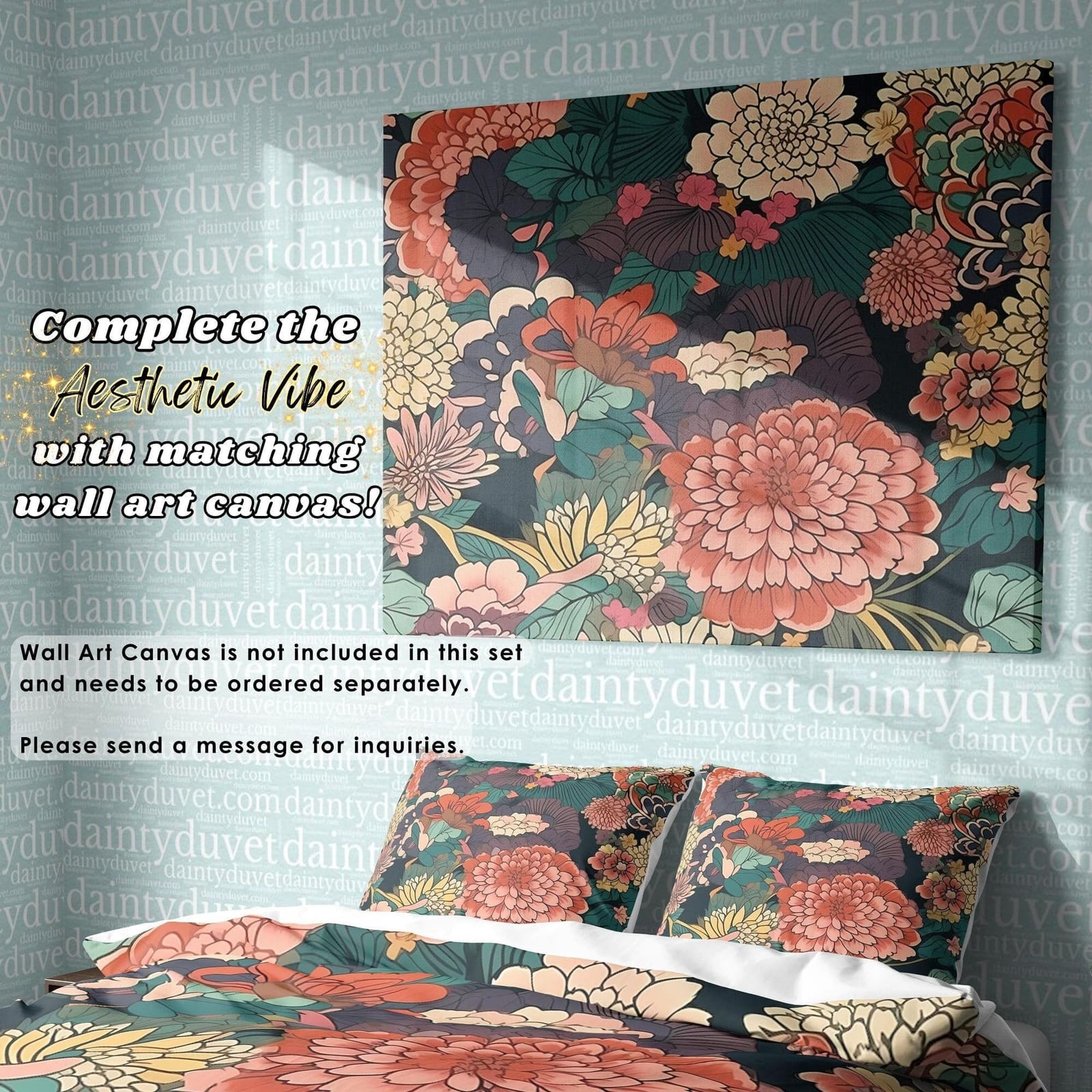 Japanese Bedding Set, Cotton Duvet Cover