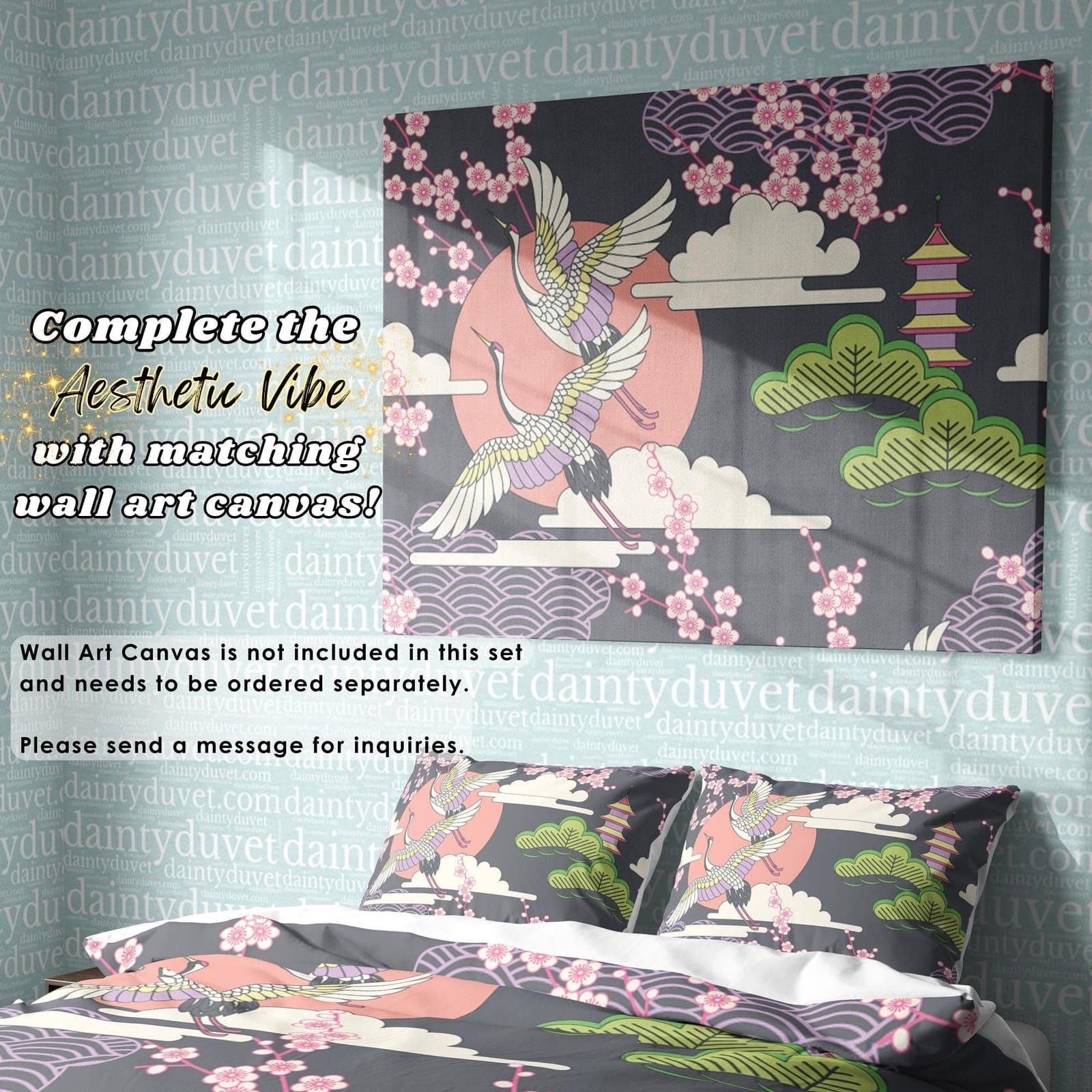 Japanese Bedding Set, Cotton Duvet Cover