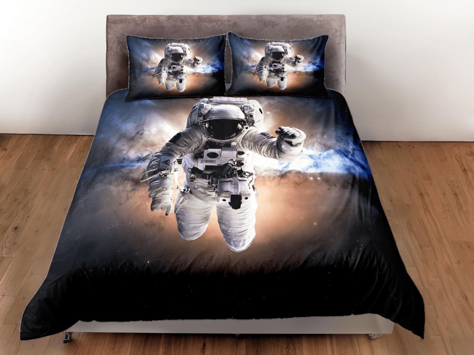 Space Galaxy Sci Fi Astronaut Duvet Cover Set Bedspread, Kids Bedding & Pillowcase