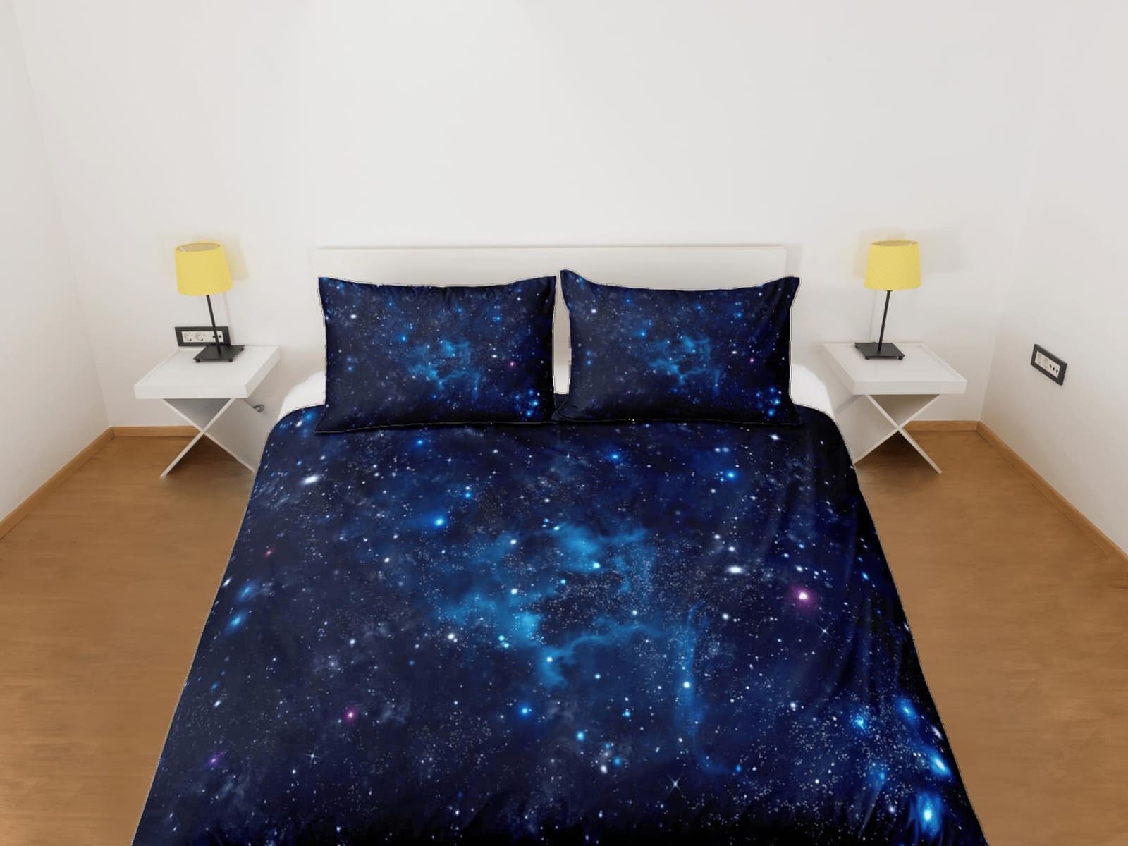 Star dust galaxy bedding, 3d outer space bedding set full, cosmic duvet cover king, queen, dorm bedding, toddler bedding a…