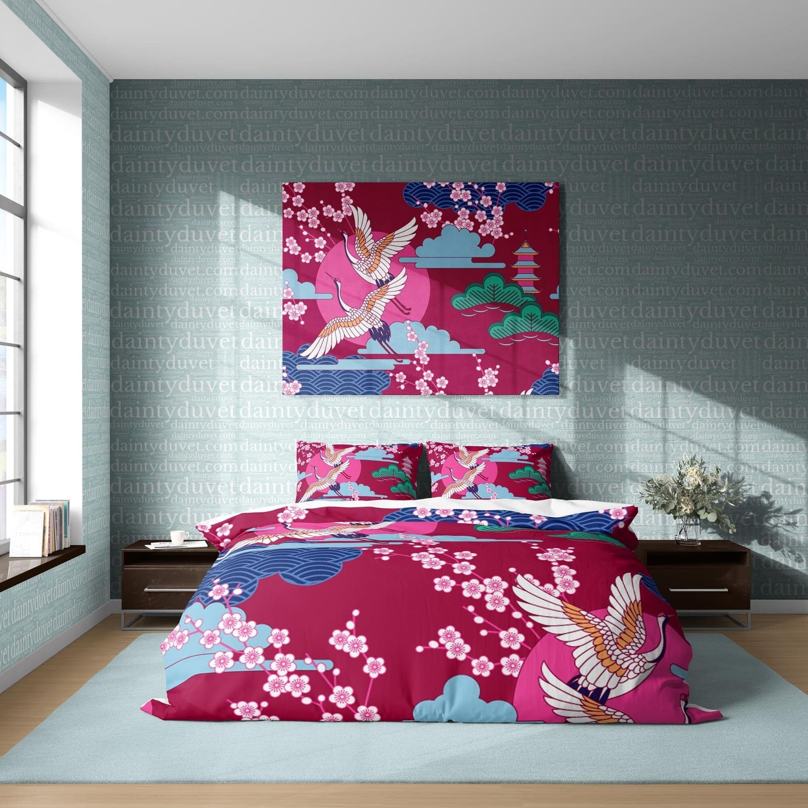 Japanese Bedding Set, Cotton Duvet Cover