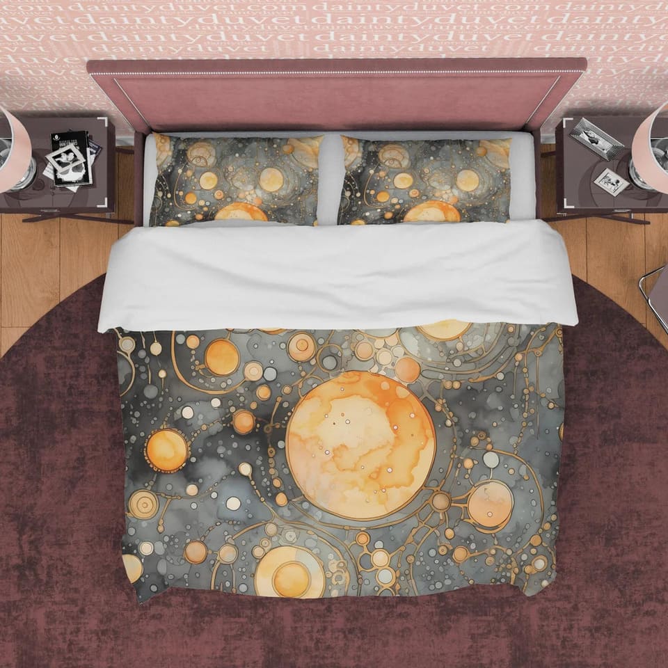 Whimsigoth Duvet Cover Gothic Bedspread Set, Hippie Goth Blanket Cover Goth Victorian Aesthetic Zipper Bedding, Halloween…