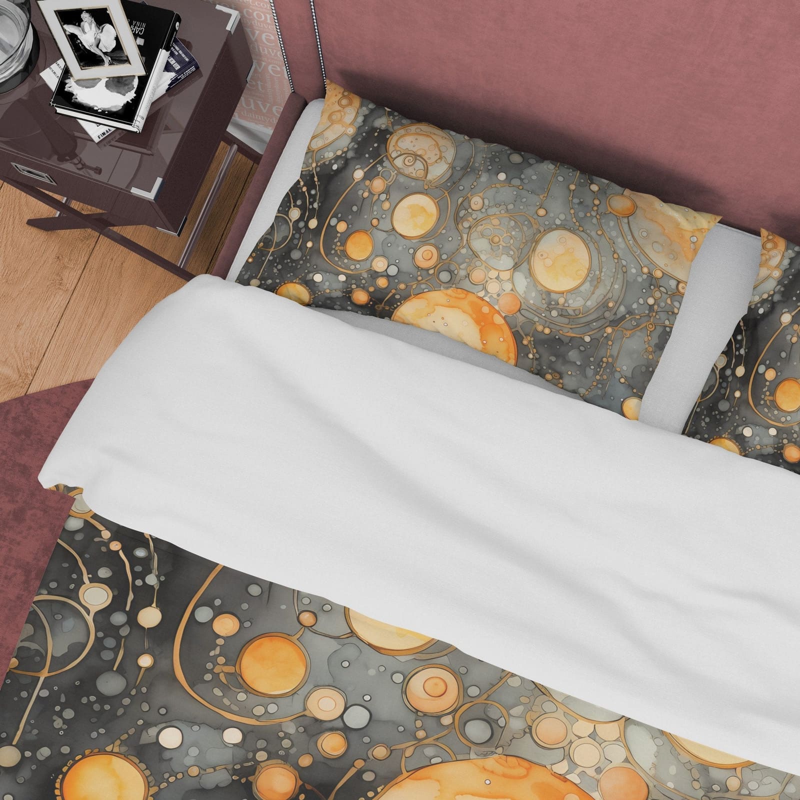 Whimsigoth Duvet Cover Gothic Bedspread Set, Hippie Goth Blanket Cover Goth Victorian Aesthetic Zipper Bedding, Halloween…